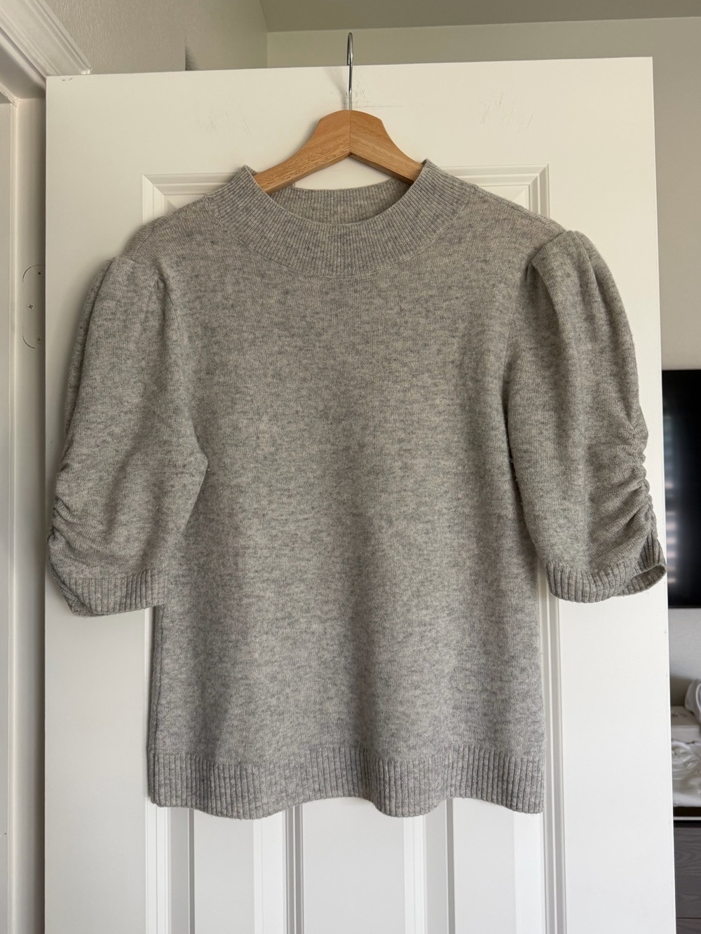 Anthropologie Puff-Sleeve Sweater